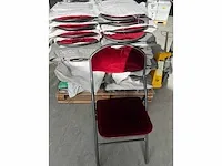 Plm. 63 klapstoelen bordeaux - afbeelding 1 van  1