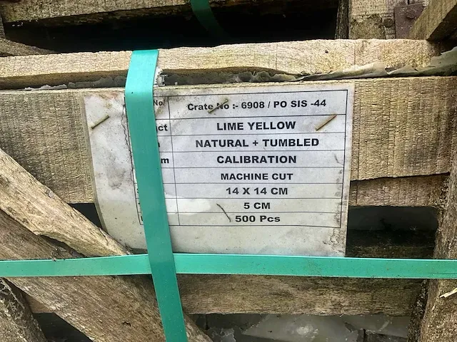 Plm 68m2 kasseien tandur yellow 14x14x5 - afbeelding 6 van  6