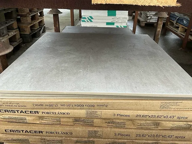 Plm 9,72 m2 porseleinen tegels cristacer 60x60 cm - afbeelding 1 van  5