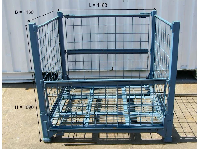 Plooibare stapelbare gittterbox 1130x1183x1090mm - afbeelding 4 van  4