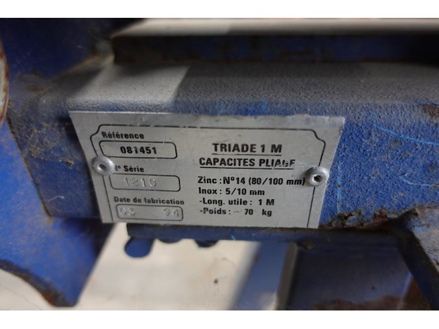 Plooi/snijtafel zinc/inox - afbeelding 5 van  5