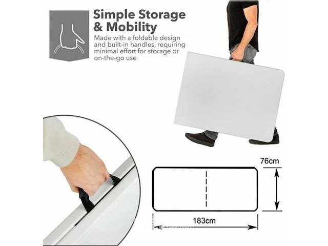 Plooitafel 1,83 x 76 - afbeelding 3 van  3