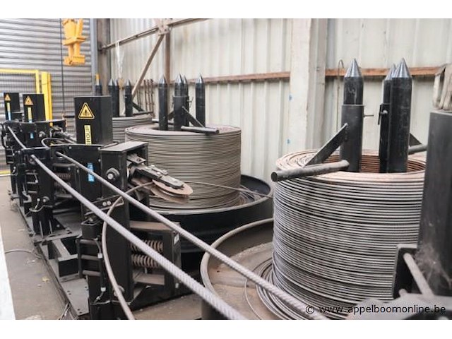 Pluristar 16/4 betonstaal in coils dubbelbuigmachine, bj 2022/23, draadia bereik 6/16mm, automatische draadwisseling, rollenrichtgroepen pc gestuurd, vol auto buigautomaat - afbeelding 8 van  10