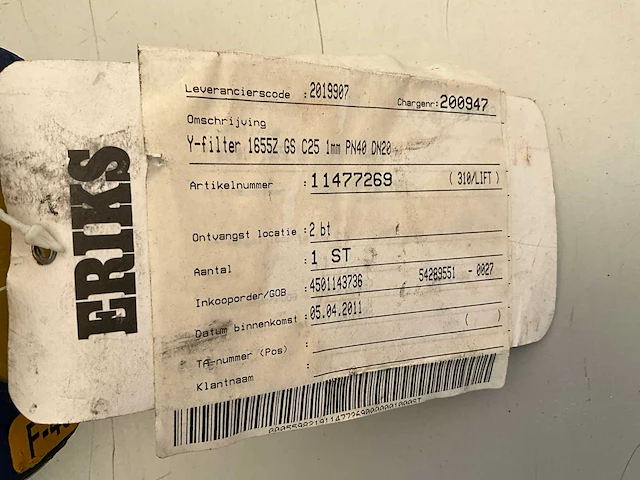 Pn 40. y filter,vuilfilter. (3x) - afbeelding 4 van  4