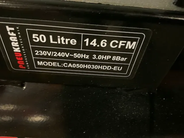 Pneukraft ca050h030hdd-eu luchtcompressor - afbeelding 5 van  6