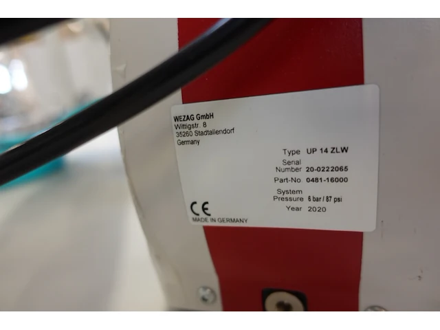 Pneumatische krimpmachine wezag - afbeelding 3 van  4