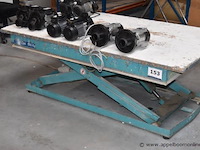 Pneumatische schaarheftafel vv bediening manumoderne, cap 500kg - afbeelding 1 van  3