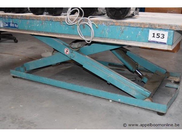 Pneumatische schaarheftafel vv bediening manumoderne, cap 500kg - afbeelding 2 van  3