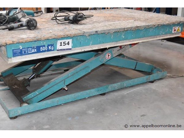 Pneumatische schaarheftafel vv bediening manumoderne, cap 500kg - afbeelding 1 van  3