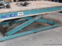 Pneumatische schaarheftafel vv bediening manumoderne, cap 500kg - afbeelding 1 van  3