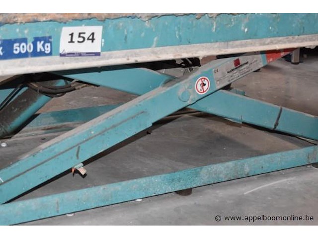 Pneumatische schaarheftafel vv bediening manumoderne, cap 500kg - afbeelding 2 van  3
