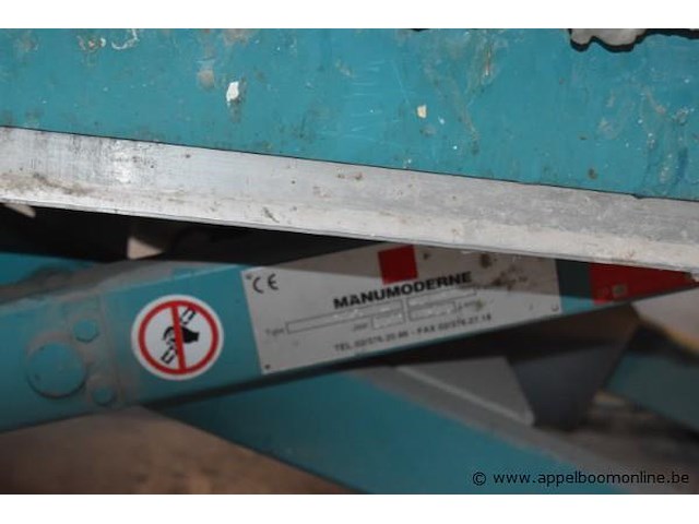 Pneumatische schaarheftafel vv bediening manumoderne, cap 500kg - afbeelding 3 van  3