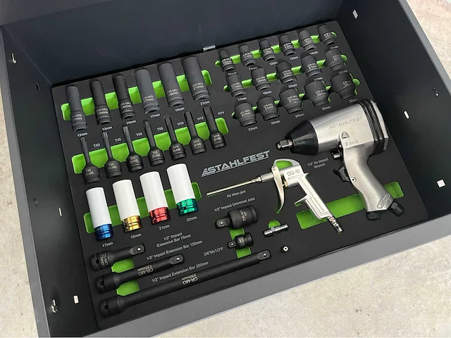 Pneumatische slagmoersleutel set - afbeelding 1 van  13