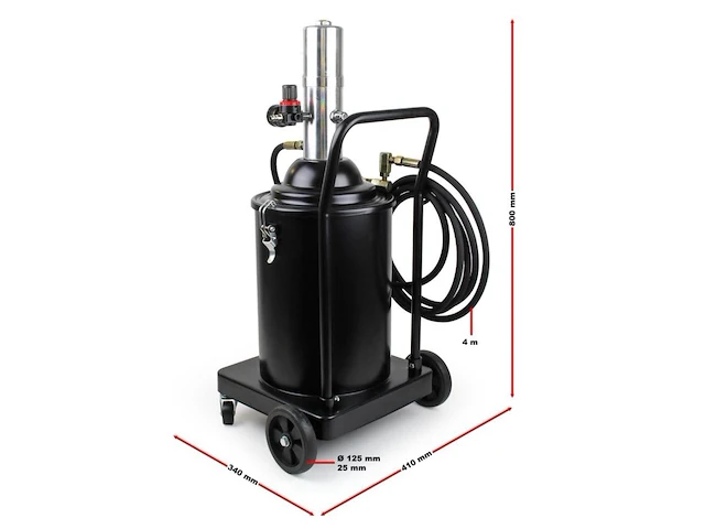 Pneumatische vetspuit 15 liter profi accu vetspuit automatisch - afbeelding 5 van  8