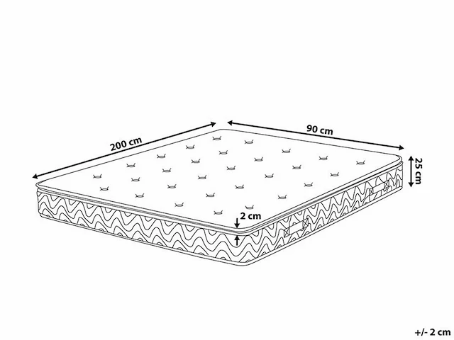 Pocket coil matras medium stevig - afbeelding 4 van  4