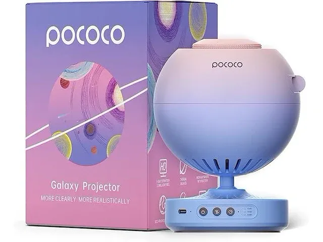 Pococo galaxy lite star projector (roze/paars) - afbeelding 1 van  5