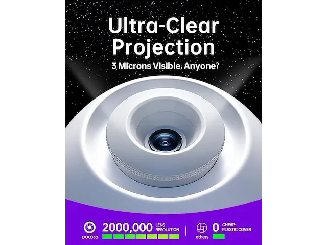 Pococo galaxy lite star projector (wit) - afbeelding 3 van  5