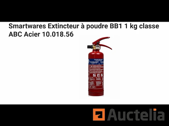Poederbrandblusser bb1 1 kg smartwares 10.018.56 - afbeelding 1 van  1