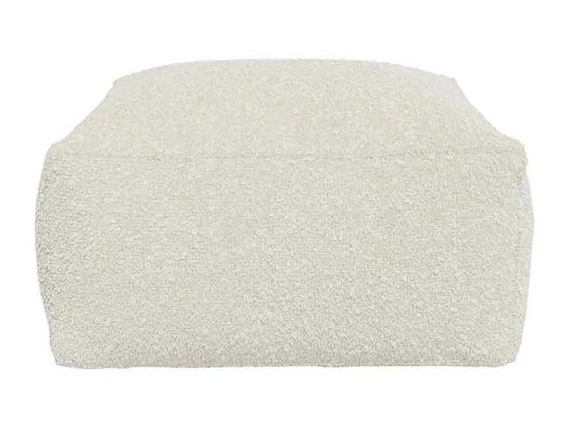 Poef - beige badstof - afbeelding 1 van  4
