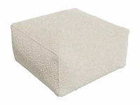 Poef - beige badstof - afbeelding 3 van  4
