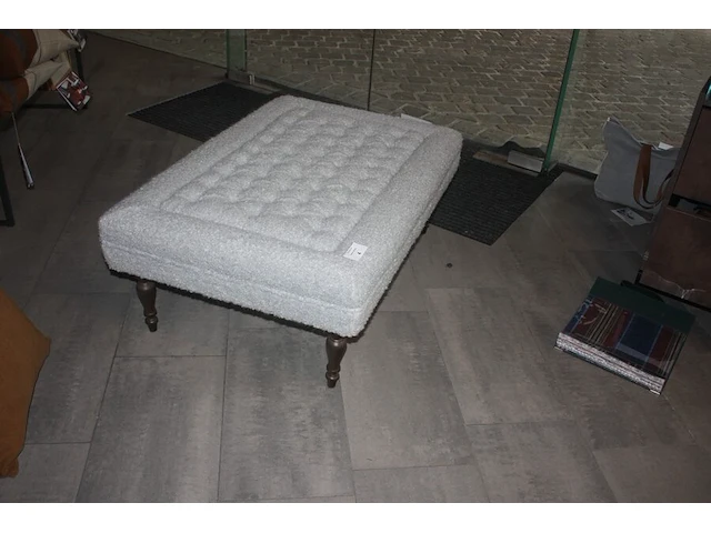 Poef nobilis, plaid libeco, 2 kussens libeco (10,12,31) - afbeelding 4 van  6