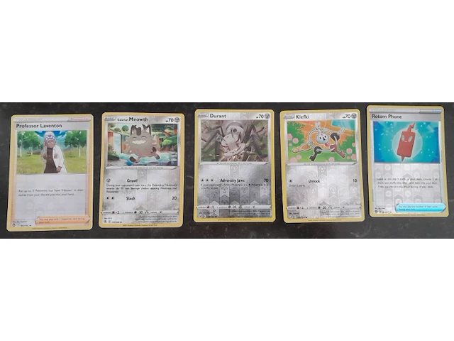 Pokémon kaarten holo 5 stuks - afbeelding 1 van  3