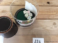Pokerstenen + hoed - afbeelding 2 van  2