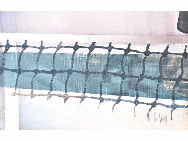 Pol mara - la joueuse de tennis - litho - afbeelding 3 van  6