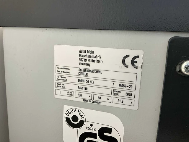 Polar mohr 56 net - 2016 - pakketsnijmachine - afbeelding 9 van  9