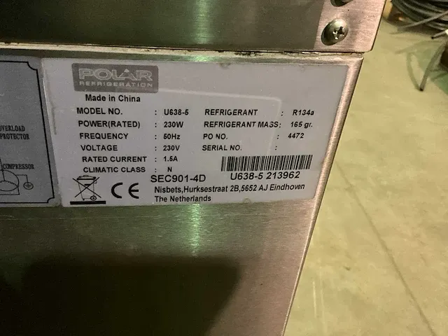 Polar u638-5 koelwerkbank - afbeelding 3 van  7