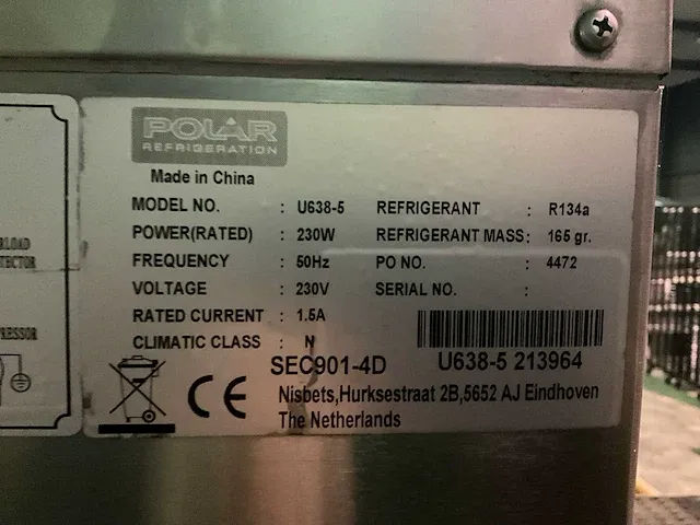 Polar u638-5 koelwerkbank - afbeelding 7 van  7