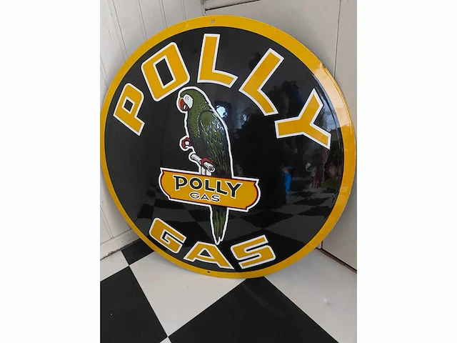 Polly gas - emaille bord - afbeelding 2 van  2