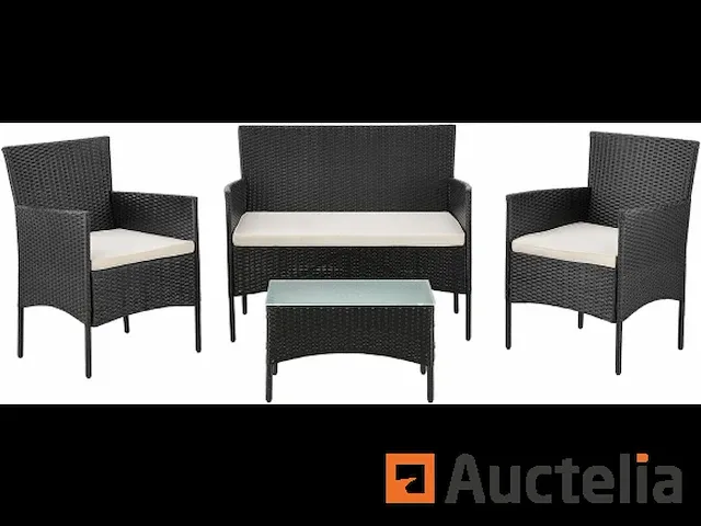 Polyrattan tuin meubilair onze 4 personen - afbeelding 1 van  4