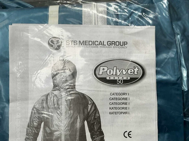 Polyvet extra 50pe01 partij beschermende overall - afbeelding 3 van  3