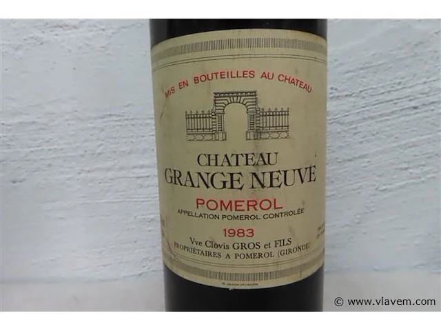 Pomerol chateau grange neuve 1983 - afbeelding 2 van  3