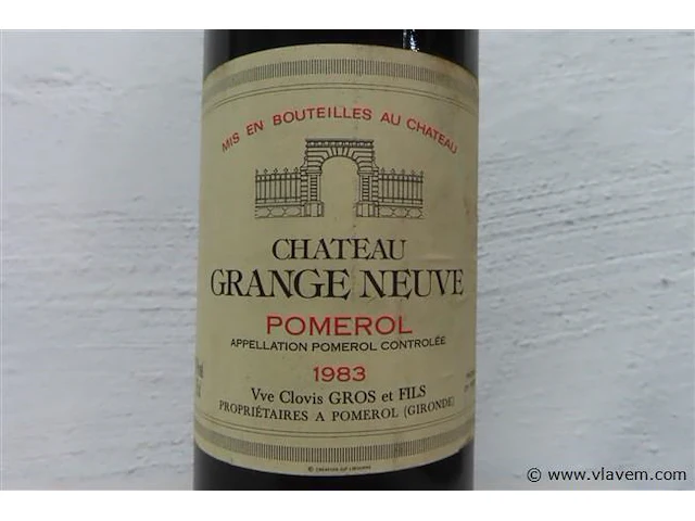 Pomerol chateau grange neuve 1983 - afbeelding 2 van  3