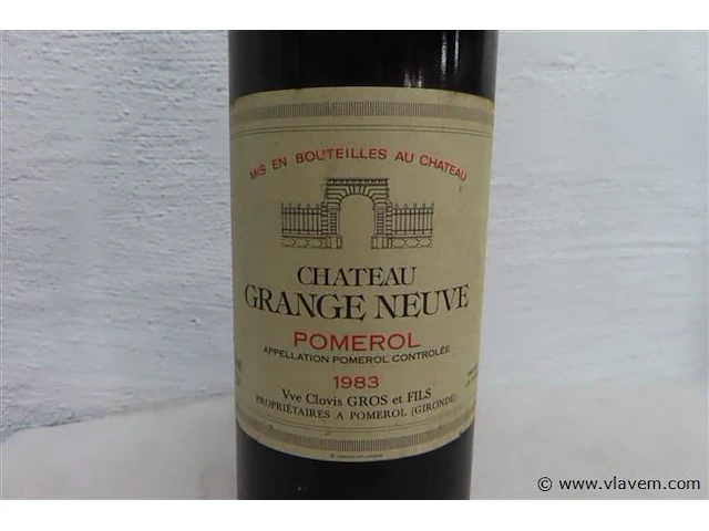 Pomerol chateau grange neuve 1983 - afbeelding 2 van  3