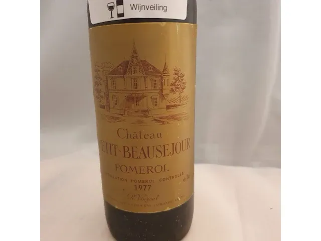 Pomerol château petit - beausejour 750ml 1977 - afbeelding 2 van  7