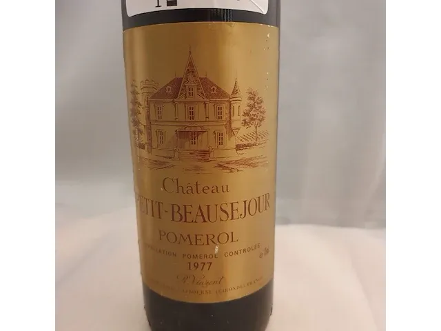 Pomerol château petit - beausejour 750ml 1977 - afbeelding 2 van  6