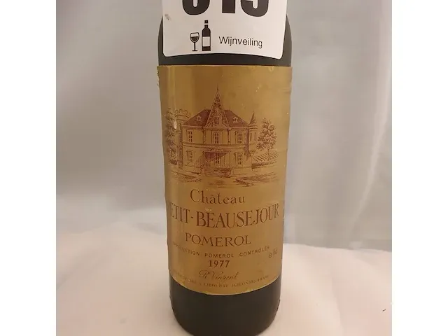Pomerol château petit - beausejour 750ml 1977 - afbeelding 2 van  7
