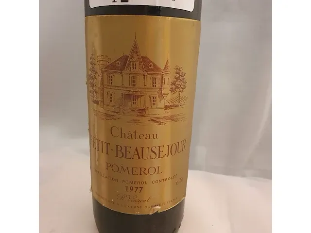 Pomerol château petit - beausejour 750ml 1977 - afbeelding 2 van  7