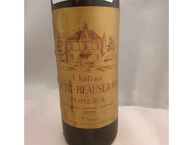 Pomerol château petit - beausejour 750ml 1977 - afbeelding 2 van  6