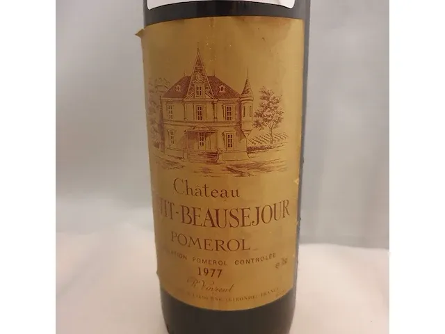 Pomerol château petit - beausejour 750ml 1977 - afbeelding 2 van  6