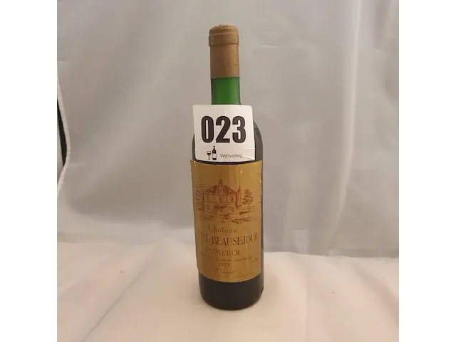 Pomerol château petit - beausejour 750ml 1977 - afbeelding 1 van  6