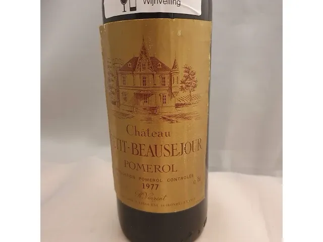 Pomerol château petit - beausejour 750ml 1977 - afbeelding 2 van  6