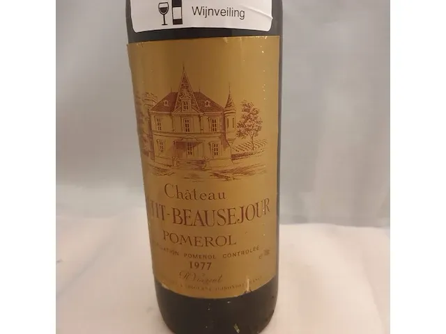 Pomerol château petit - beausejour 750ml 1977 - afbeelding 2 van  7