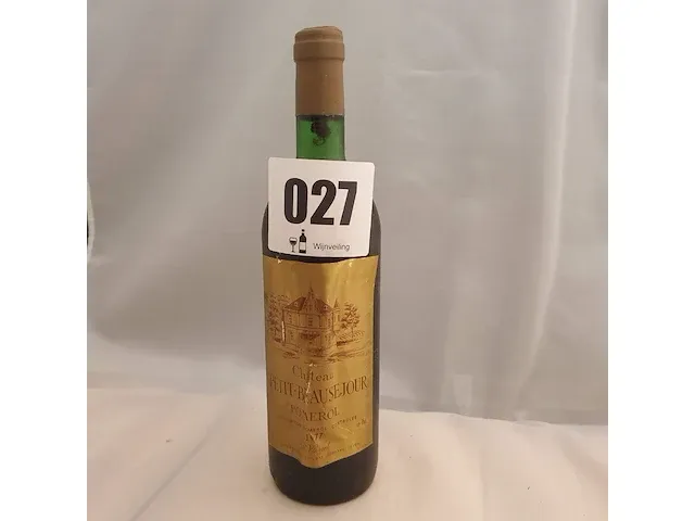 Pomerol château petit - beausejour 750ml 1977 - afbeelding 1 van  6