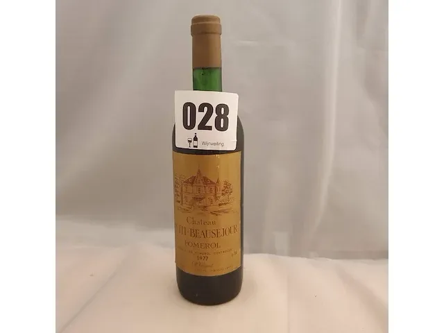 Pomerol château petit - beausejour 750ml 1977 - afbeelding 1 van  6