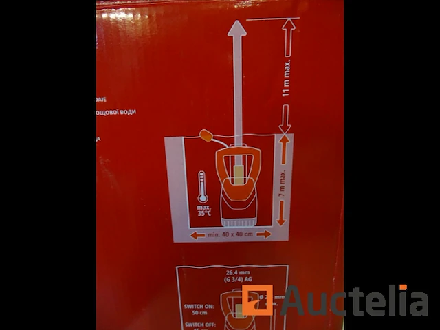 Pomp voor regenwatercollector einhell ge-sp 3546 rb - afbeelding 5 van  6