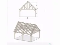 Poolhouse douglas 6x5 inclusief beplanking - afbeelding 37 van  41